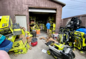 Pallet of Ryobi tools for sale